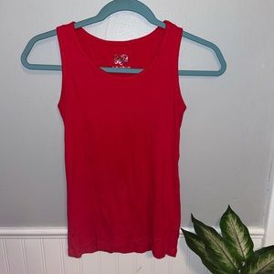 {JUSTICE} Red Muscle Tank Top